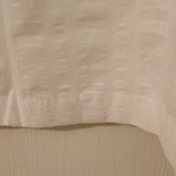 White Ruffled Curtain Panel - Picture 3 of 5